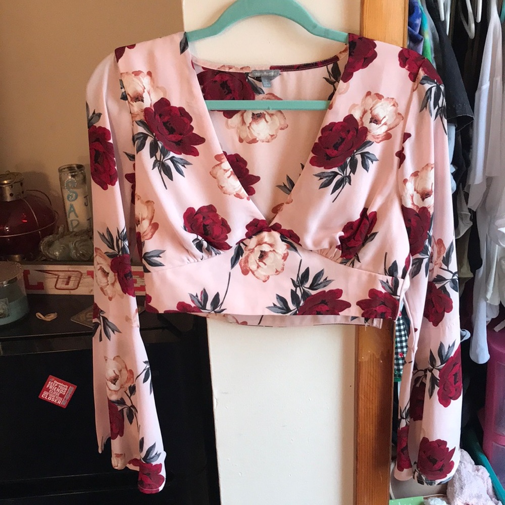 Floral crop top